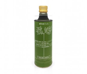 Extra virgin olive oil Oliveclub Hojiblanca Tin 500 ml.